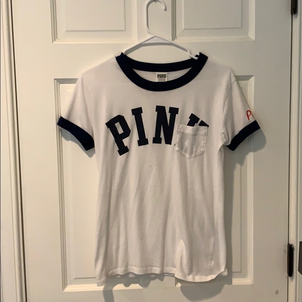 White Victories secret pink shirt